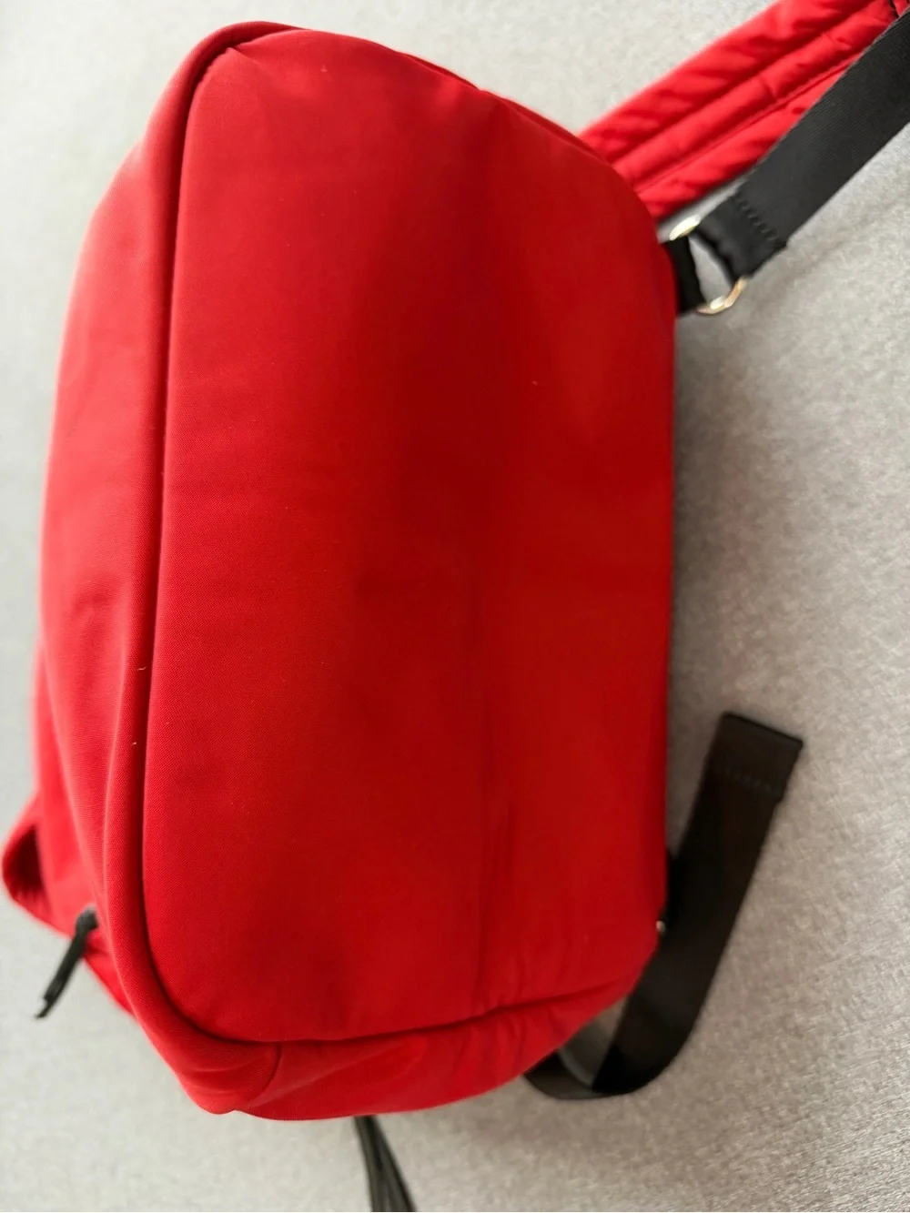 Shortly Love Ace Red Nylon Medium Backpack